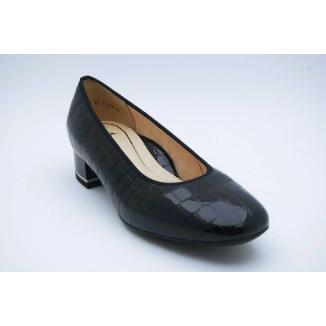 ARA svart GRAZ CROCOLACK pumps