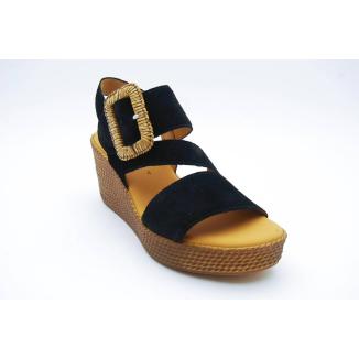 GABOR svart kil sandalett