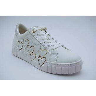 MARCO TOZZI vit/silver sneaker