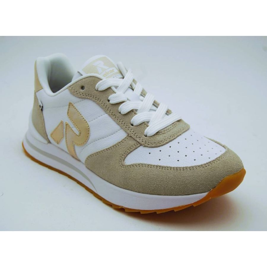 RIEKER SPORT vit retro sneaker