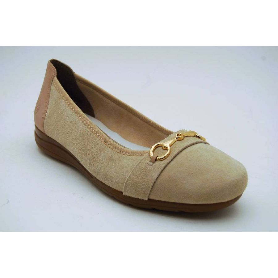 RIEKER beige ballerina