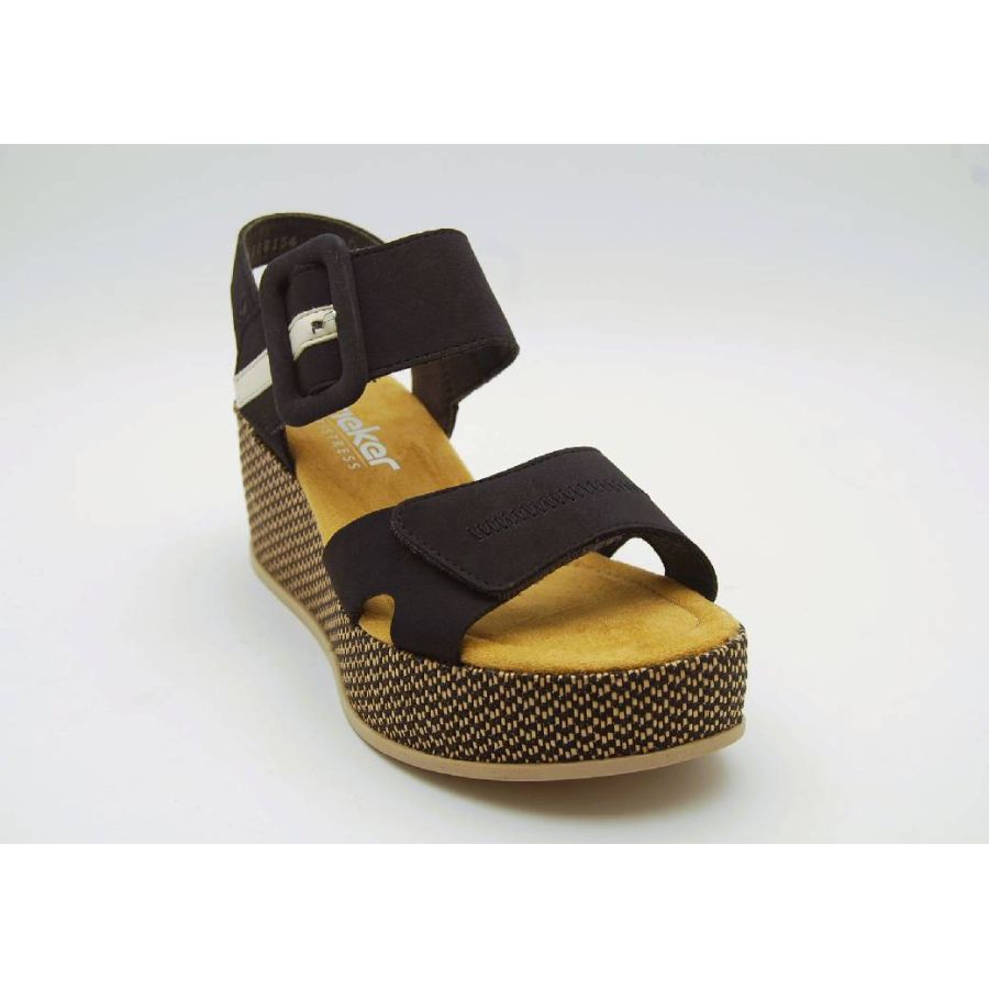 RIEKER blå sandalett kil