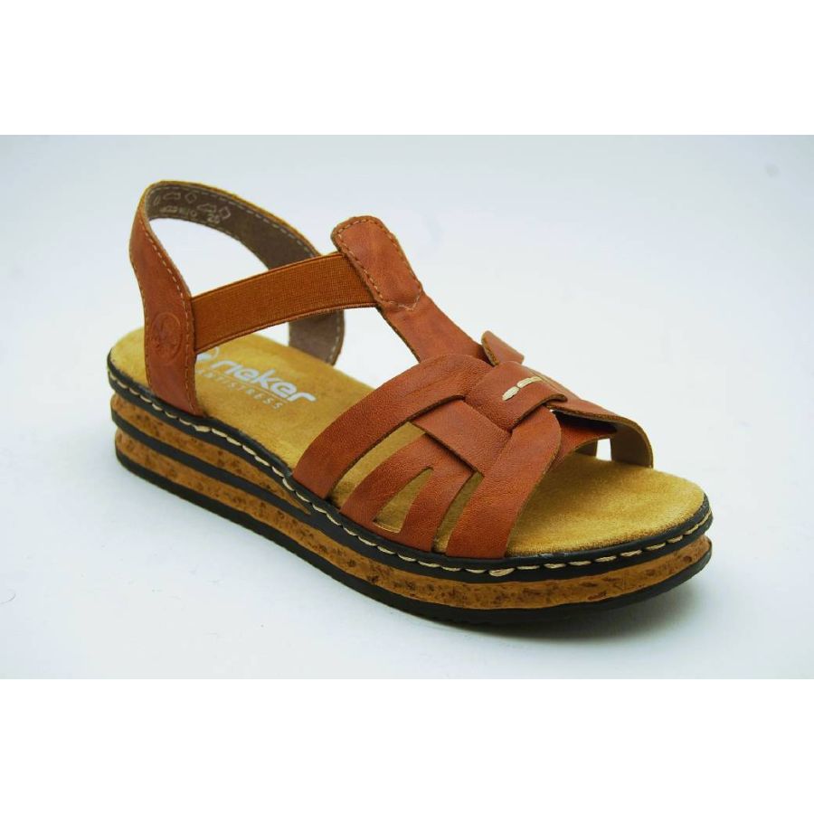 RIEKER brun sandal