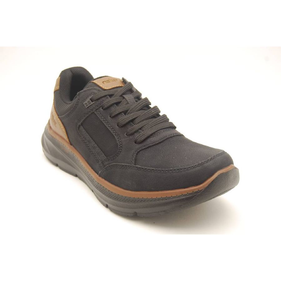 RIEKER svart/brun sneaker