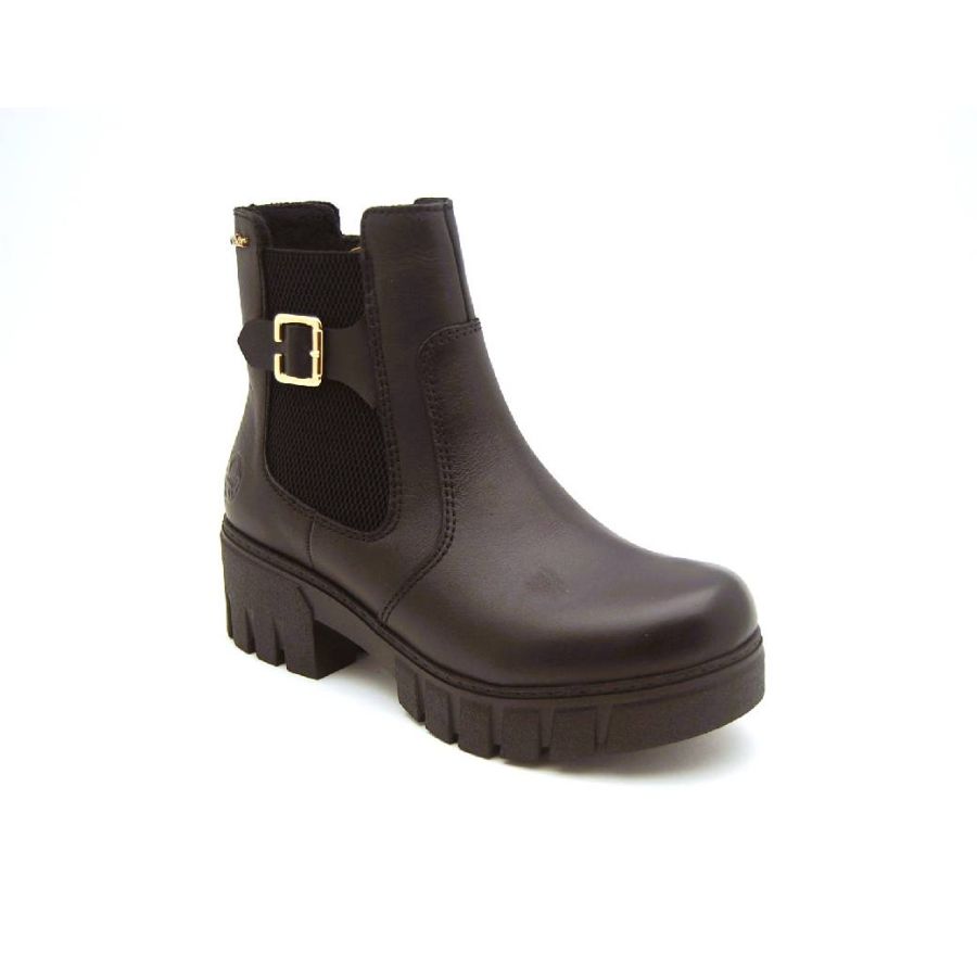 RIEKER svart grov boots