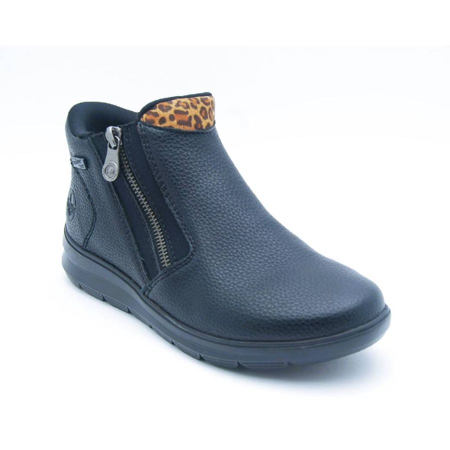 RIEKER svart känga TEX R2Go