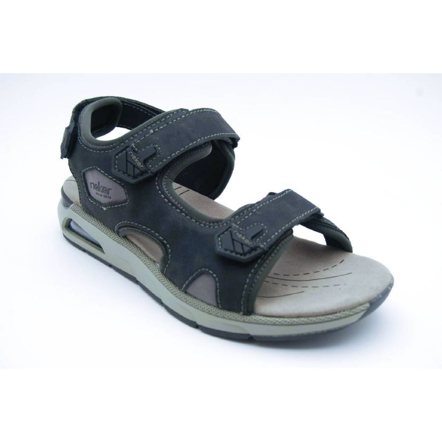 RIEKER svart X-BRED sandal