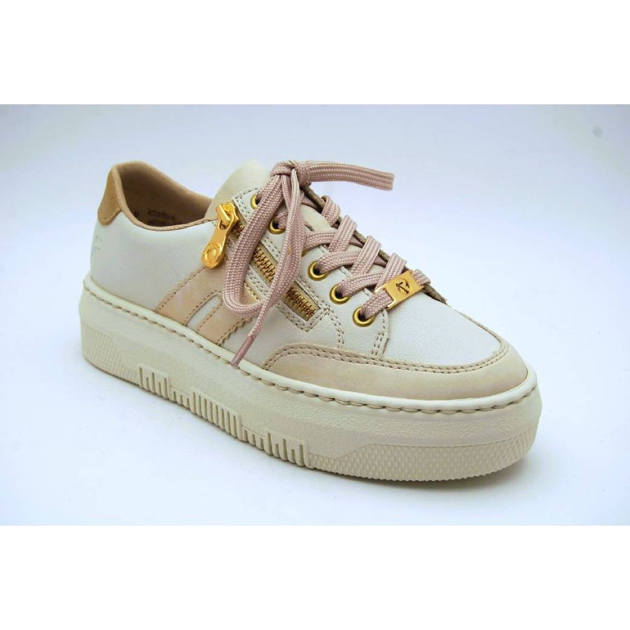 RIEKER vit/beige sneaker