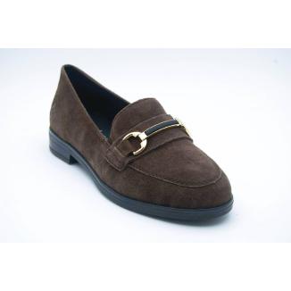 RIEKER brun loafer spänne