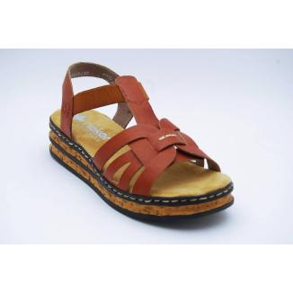 RIEKER brun sandal