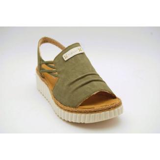 RIEKER grön X-BRED sandal