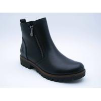 RIEKER svart boots dragkedja