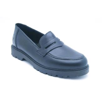 RIEKER svart loafer grov