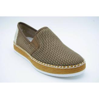 RIEKER taupe slipon
