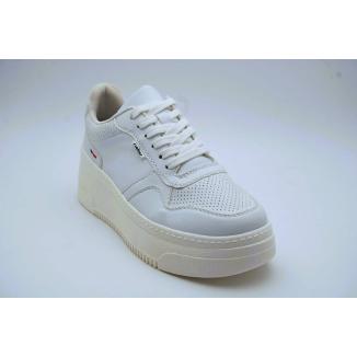 RIEKER vit sneaker platå