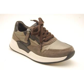 ROLLINGSOFT taupe sneaker dragkedja