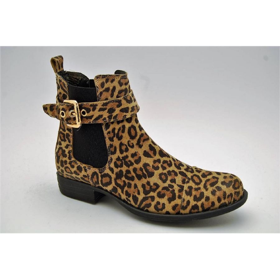 ROSA NEGRA leopard boots