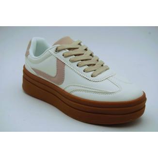RUGGED GEAR vit/beige sneaker