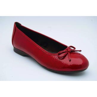 SOFTLINE röd lack ballerina