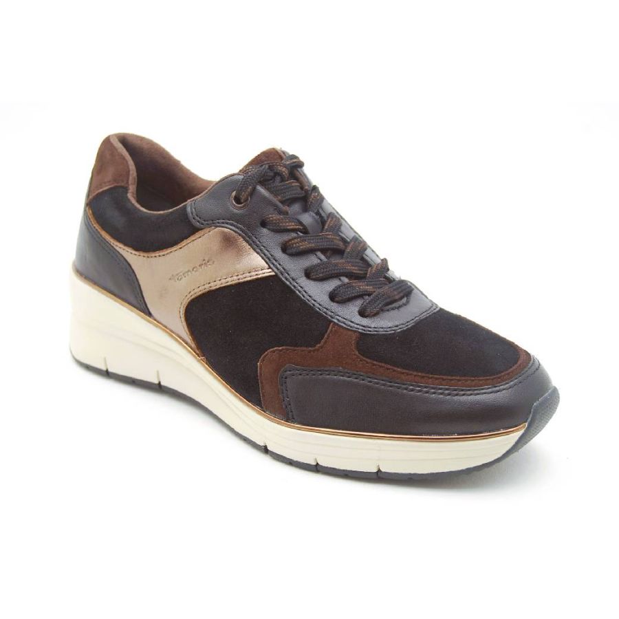 TAMARIS svart/brons sneaker