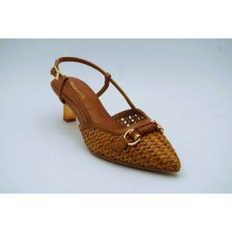 TAMARIS cognac slingback