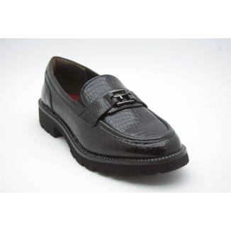 TAMARIS svart croco loafer